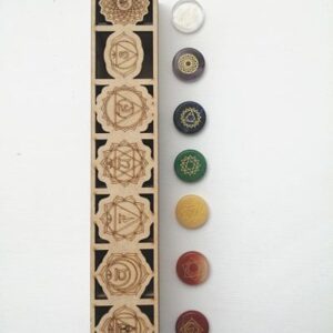 Set 7 chakras grabados